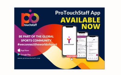 Trabajar o contratar en el deporte usando la aplicación ProTouchStaff – Ahora en vivo en las tiendas de aplicaciones / juegos